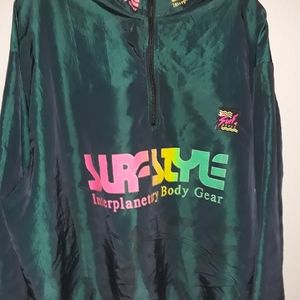 Vintage 90's Surf Style iridescent Windbreaker